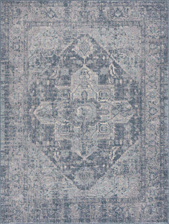 Peeta Blue Medallion Area Rug - Clearance - Ornate Home
