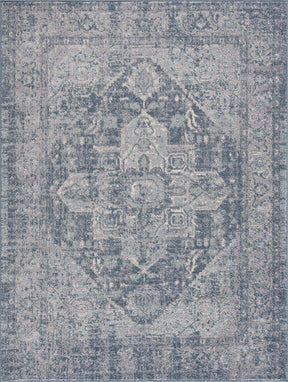 Peeta Blue Medallion Area Rug - Clearance - Ornate Home