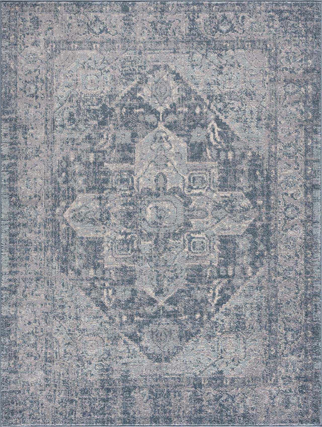 Peeta Blue Medallion Area Rug - Clearance - Ornate Home