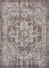 Peeta Dark Brown Medallion Area Rug - Clearance - Ornate Home