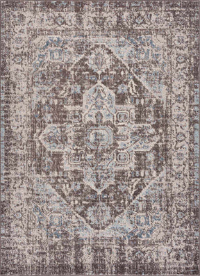Peeta Dark Brown Medallion Area Rug - Clearance - Ornate Home