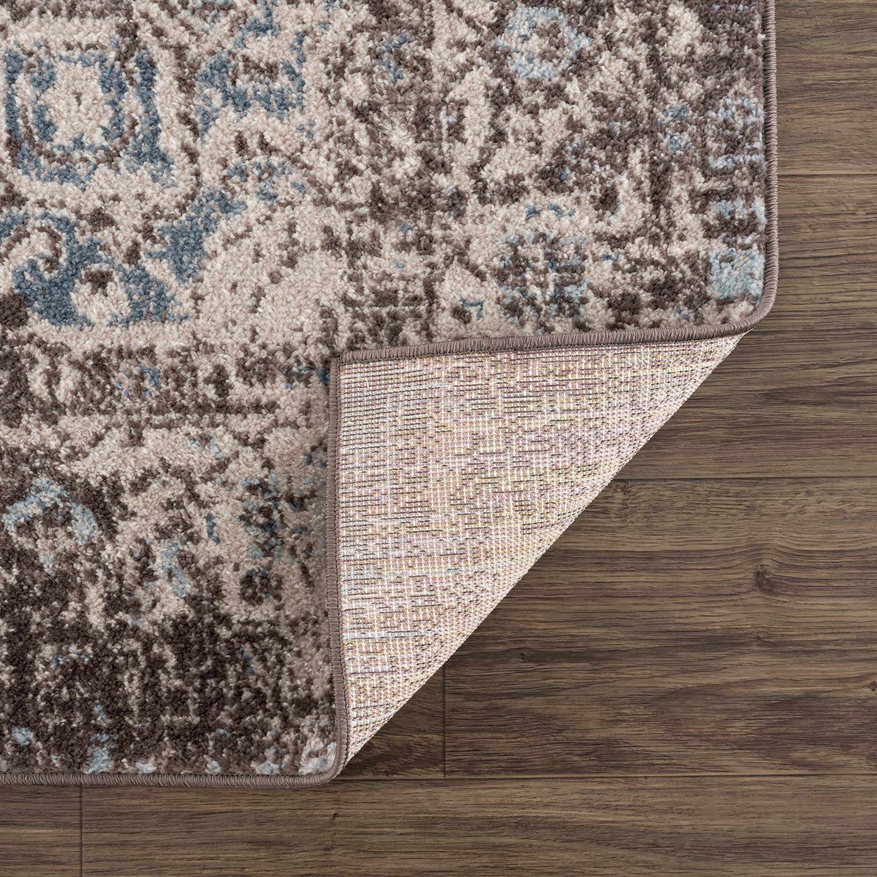 Peeta Dark Brown Medallion Area Rug - Clearance - Ornate Home