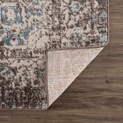 Peeta Dark Brown Medallion Area Rug - Clearance - Ornate Home