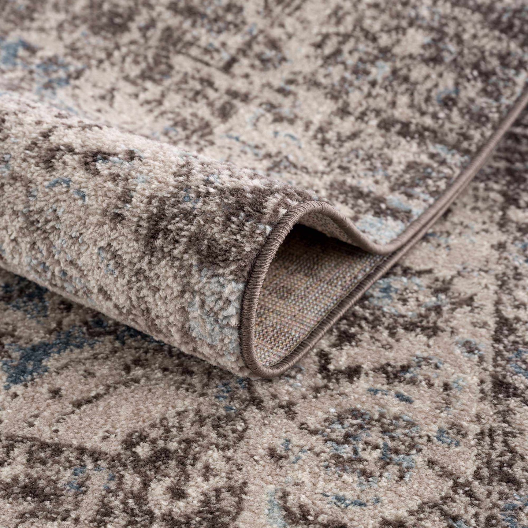 Peeta Dark Brown Medallion Area Rug - Clearance - Ornate Home