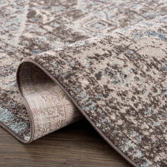 Peeta Dark Brown Medallion Area Rug - Clearance - Ornate Home