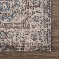 Peeta Dark Brown Medallion Area Rug - Clearance - Ornate Home