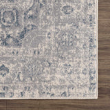 Peeta Gray Blue Medallion Area Rug - Clearance - Ornate Home