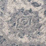 Peeta Gray Blue Medallion Area Rug - Clearance - Ornate Home