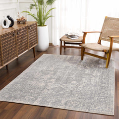 Peeta Gray Medallion Area Rug - Clearance - Ornate Home