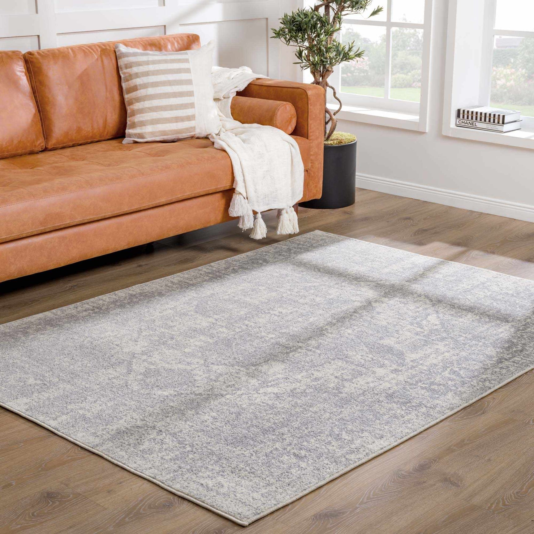 Peeta Gray Medallion Area Rug - Clearance - Ornate Home