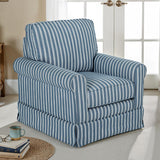 Peggy Blue Accent Chair - Ornate Home