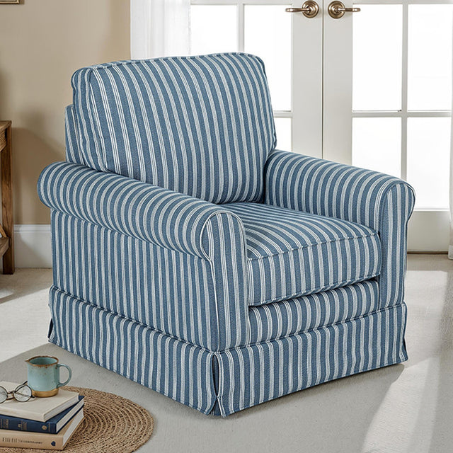 Peggy Blue Accent Chair - Ornate Home