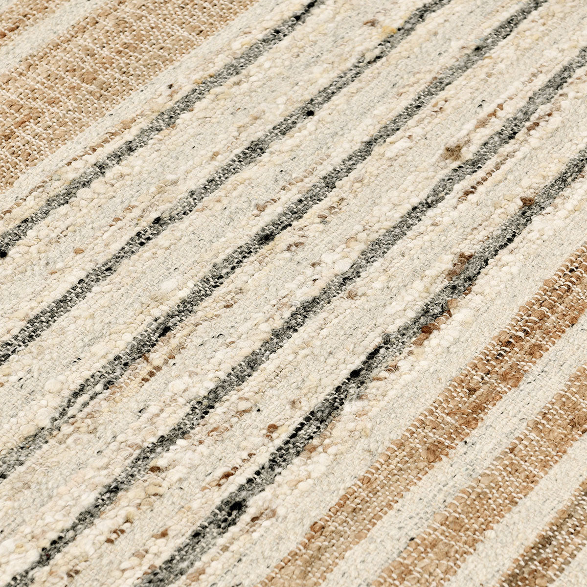 Pego Stripe Natural Multi Rug - Ornate Home