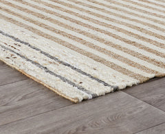 Pego Stripe Natural Multi Rug - Ornate Home