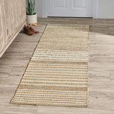 Pego Stripe Natural Multi Rug - Ornate Home