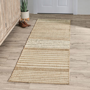 Pego Stripe Natural Multi Rug - Ornate Home