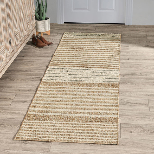 Pego Stripe Natural Multi Rug - Ornate Home