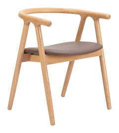 Peker Brown & Natural Dining Chair (Set of 2) - Ornate Home