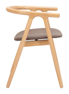 Peker Brown & Natural Dining Chair (Set of 2) - Ornate Home