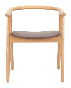 Peker Brown & Natural Dining Chair (Set of 2) - Ornate Home