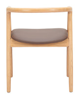 Peker Brown & Natural Dining Chair (Set of 2) - Ornate Home