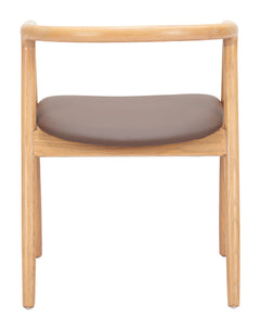 Peker Brown & Natural Dining Chair (Set of 2) - Ornate Home
