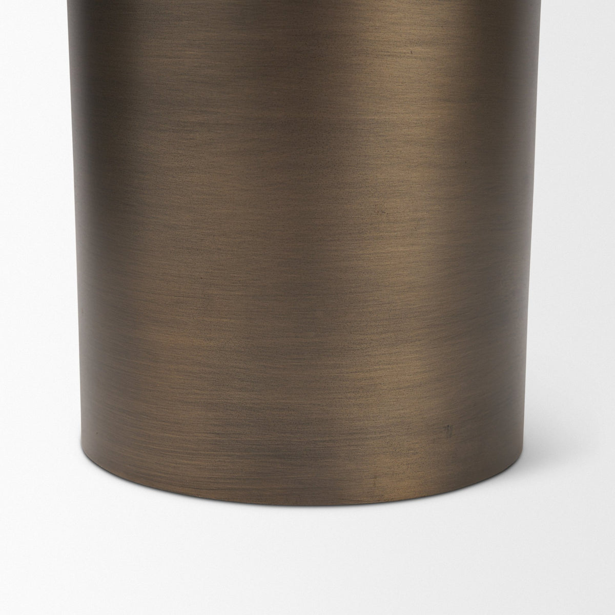 Pelar Antiqued Brass Large Stacked Pillar Candle Holder - Ornate Home