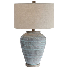 Pelia Light Aqua Table Lamp - Ornate Home