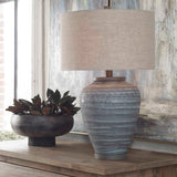 Pelia Light Aqua Table Lamp - Ornate Home