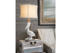 Pelican White Table Lamp - Ornate Home