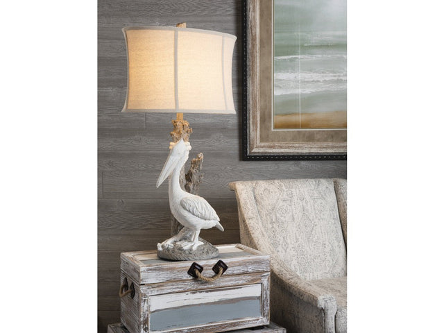 Pelican White Table Lamp - Ornate Home