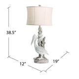 Pelican White Table Lamp - Ornate Home