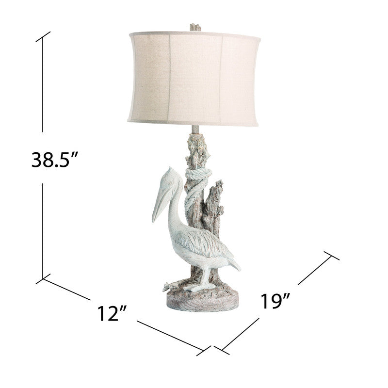 Pelican White Table Lamp - Ornate Home