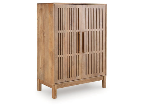 Pellamour Natural Brown Bar Cabinet (Online Special Price) - Ornate Home