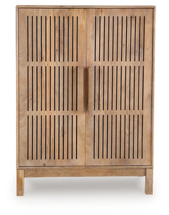Pellamour Natural Brown Bar Cabinet - Ornate Home