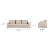Pellicano Beige Stripe Sofa - Ornate Home