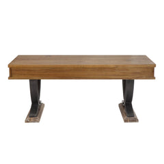 Pellio Antique Oak/Black Coffee Table - Ornate Home