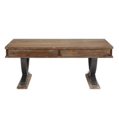 Pellio Antique Oak/Black Coffee Table - Ornate Home