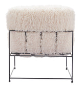 Pelut White Accent Chair - Ornate Home