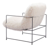 Pelut White Accent Chair - Ornate Home