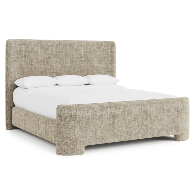 Pemba Beige King Shelter Bed - Ornate Home