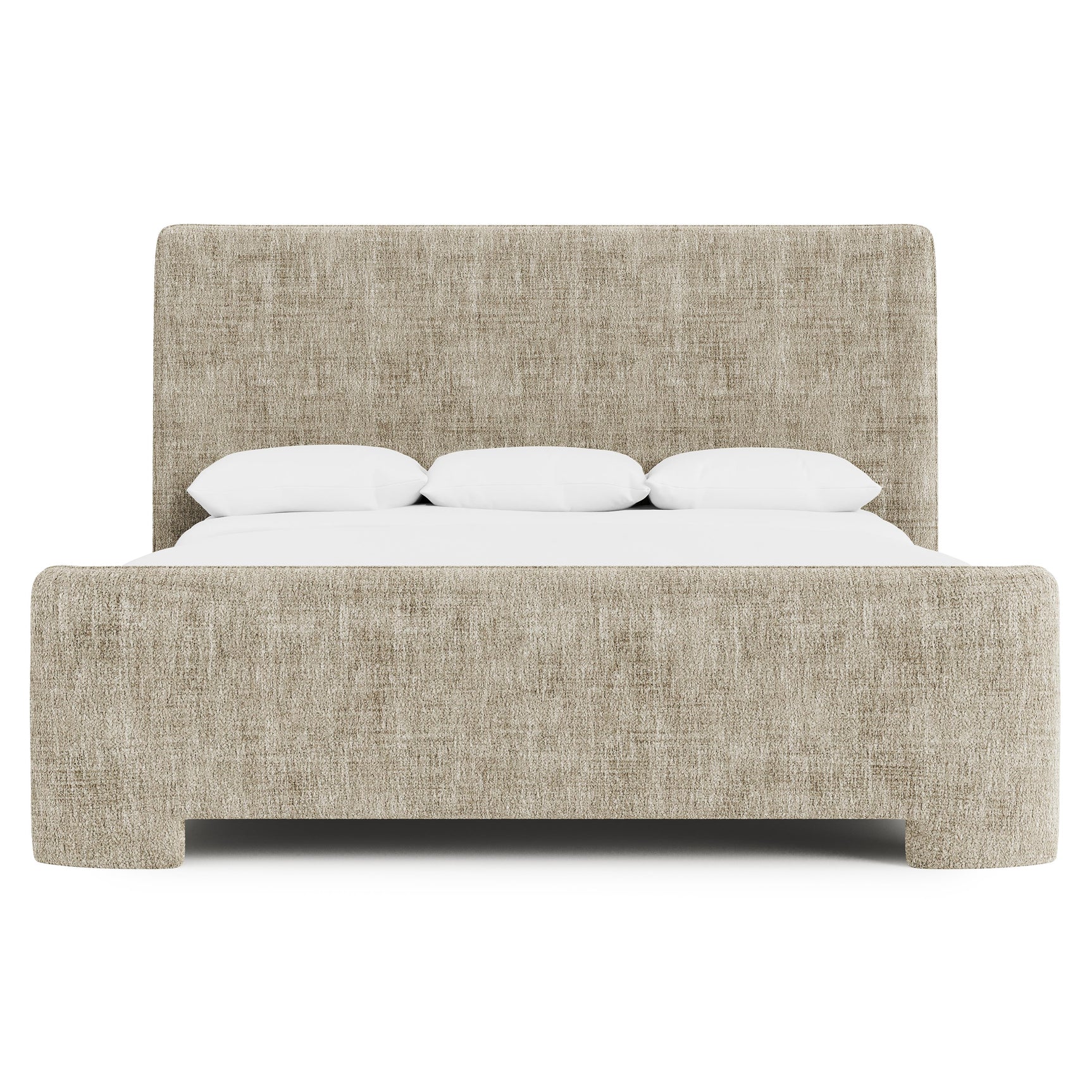 Pemba Beige King Shelter Bed - Ornate Home