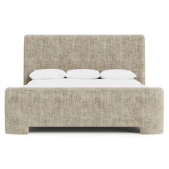 Pemba Beige King Shelter Bed - Ornate Home