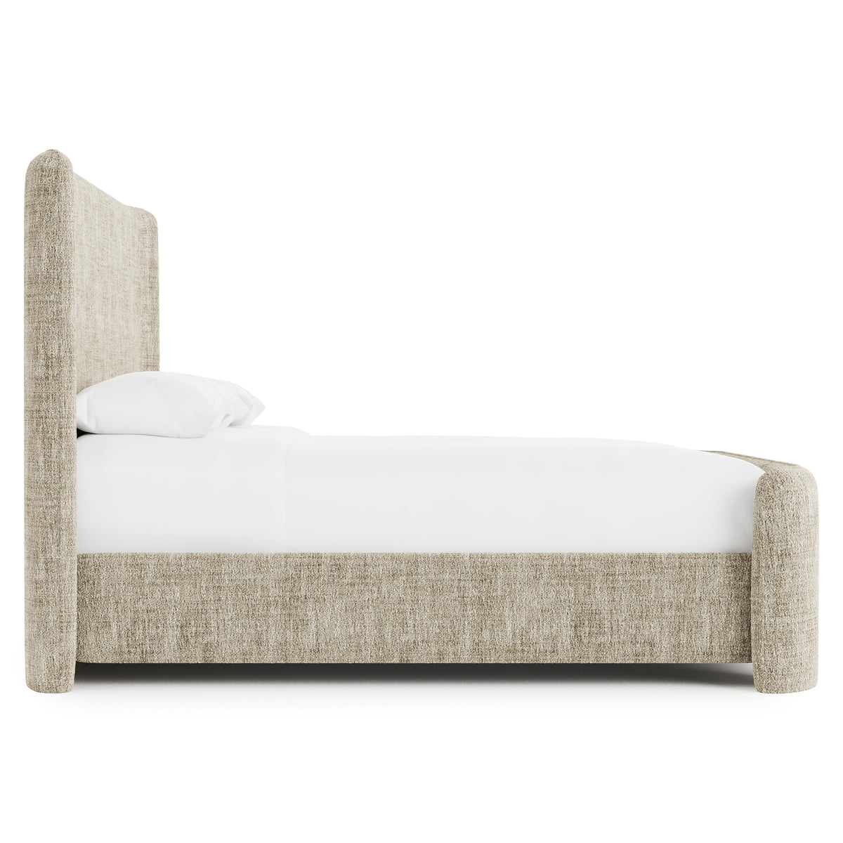 Pemba Beige King Shelter Bed - Ornate Home