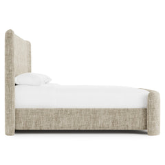 Pemba Beige King Shelter Bed - Ornate Home