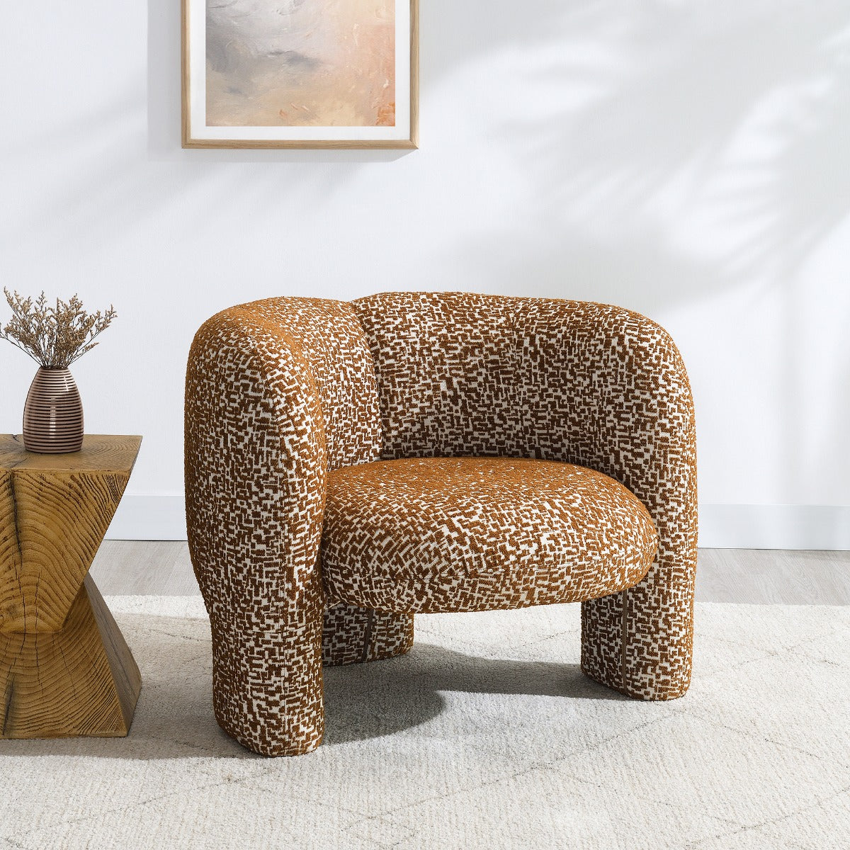 Pemba Brown Accent Chair - Ornate Home