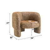 Pemba Brown Accent Chair - Ornate Home