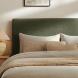 Pemberly Sage Linen Blend Storage Bed with Gas Lift