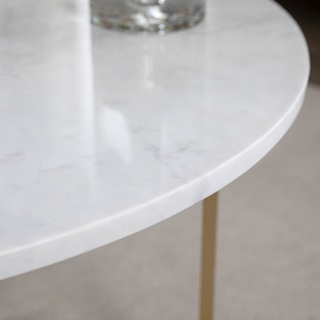 Pembroke Gold/White Cocktail Table - Ornate Home