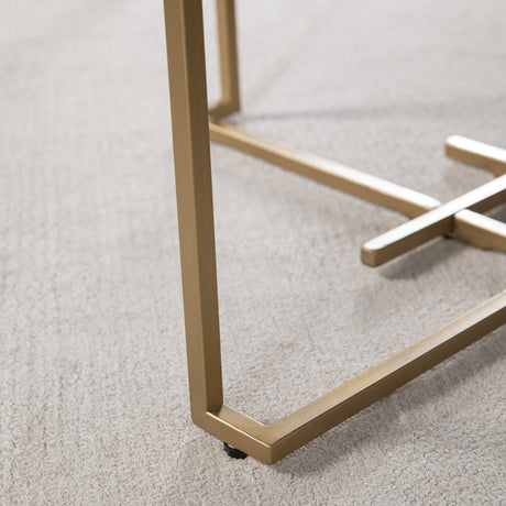 Pembroke Gold/White Cocktail Table - Ornate Home